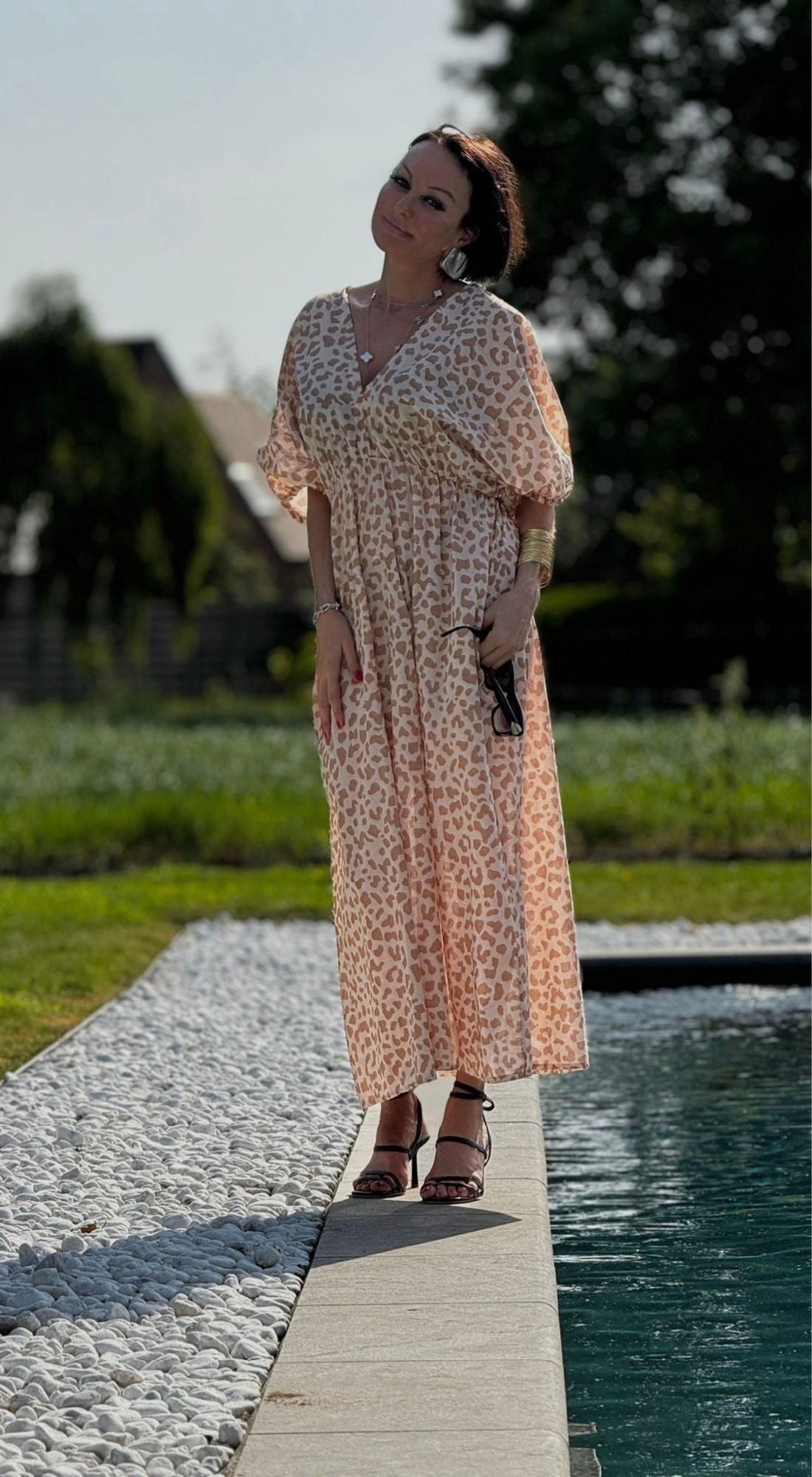 Dress chloe leo sand