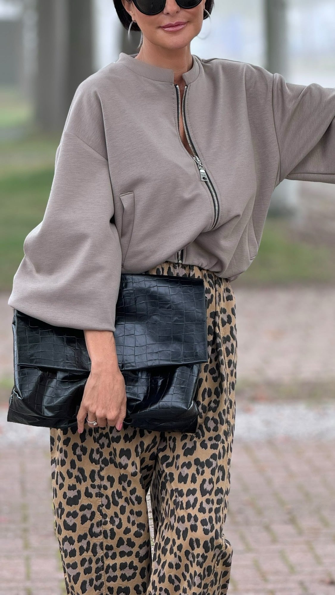 Jacket Donna bomber taupe