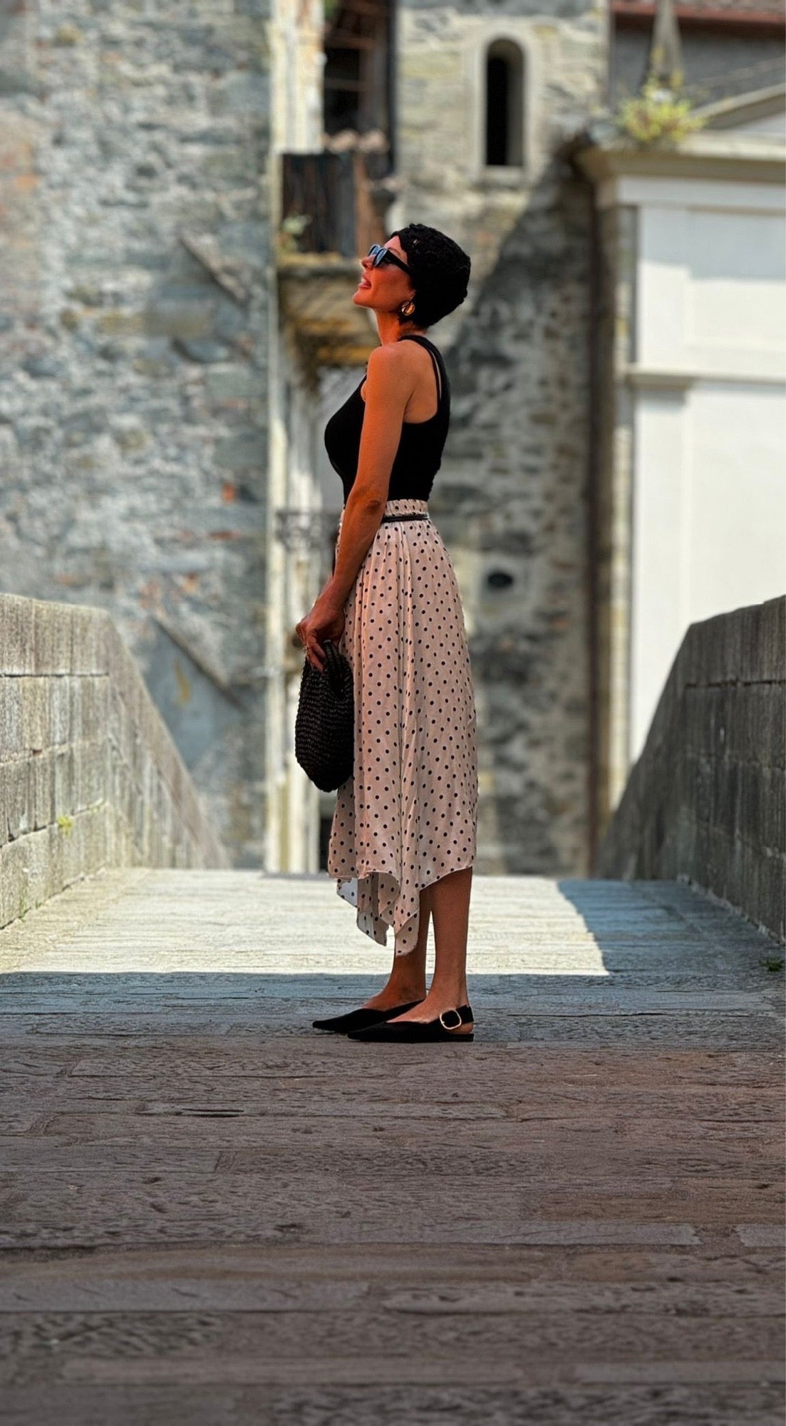 Skirt Anna polka cream