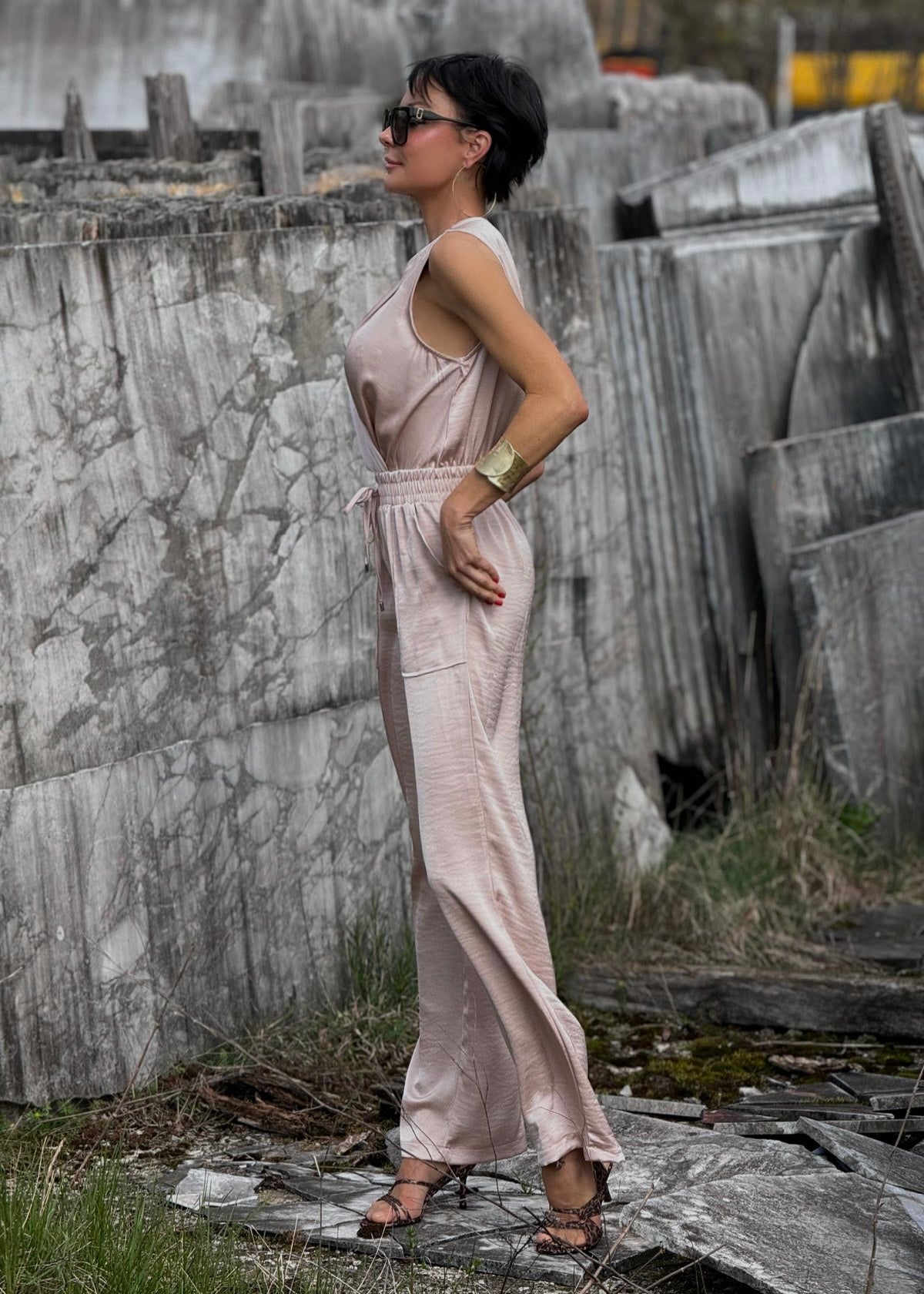 Combi Sirena satin pink