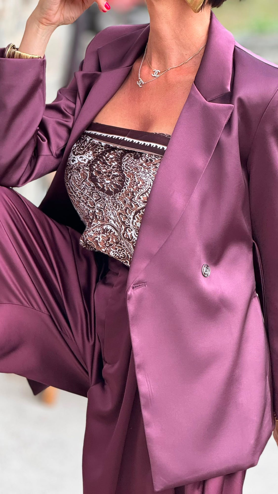 Blazer Evita satin chic