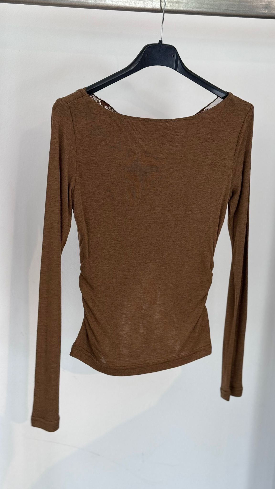 Tee Evita lace mocca