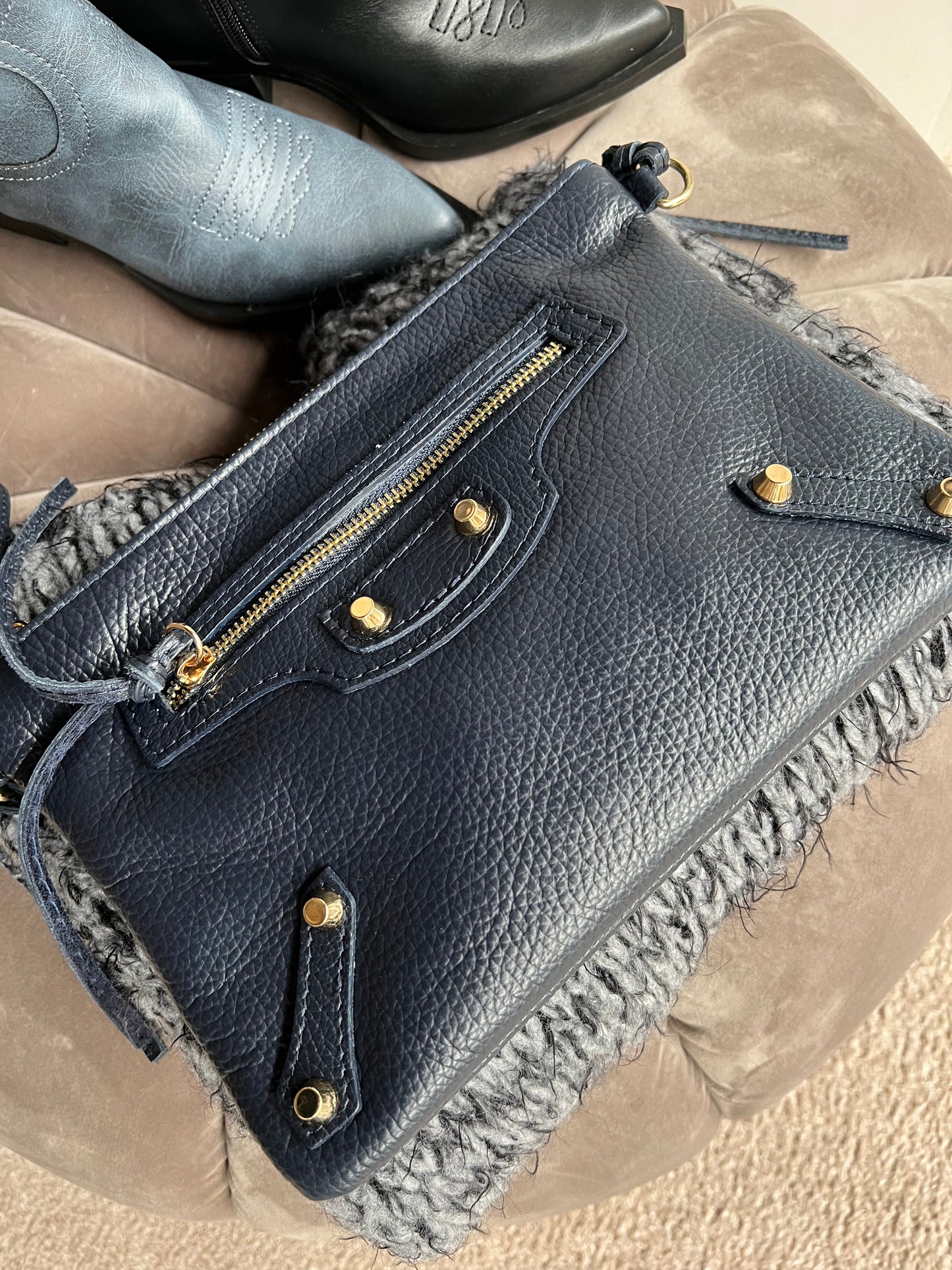 Sac pochette cuir