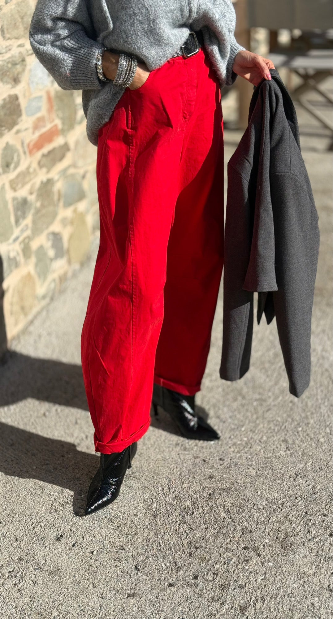Pants Celia red