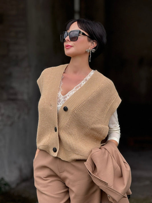 Cardigan Rachel camel