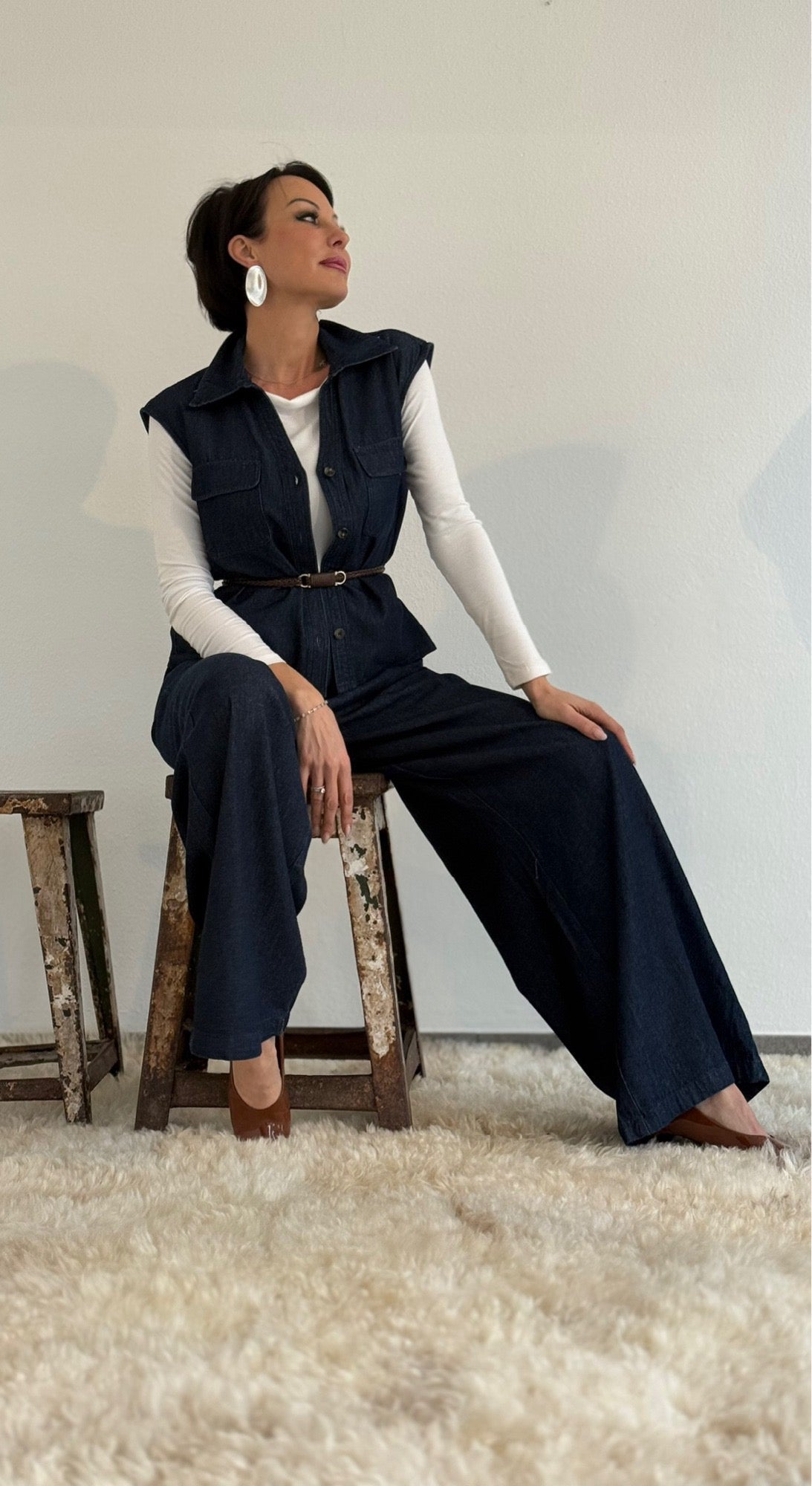 Pantalon Jill jean bleu foncé