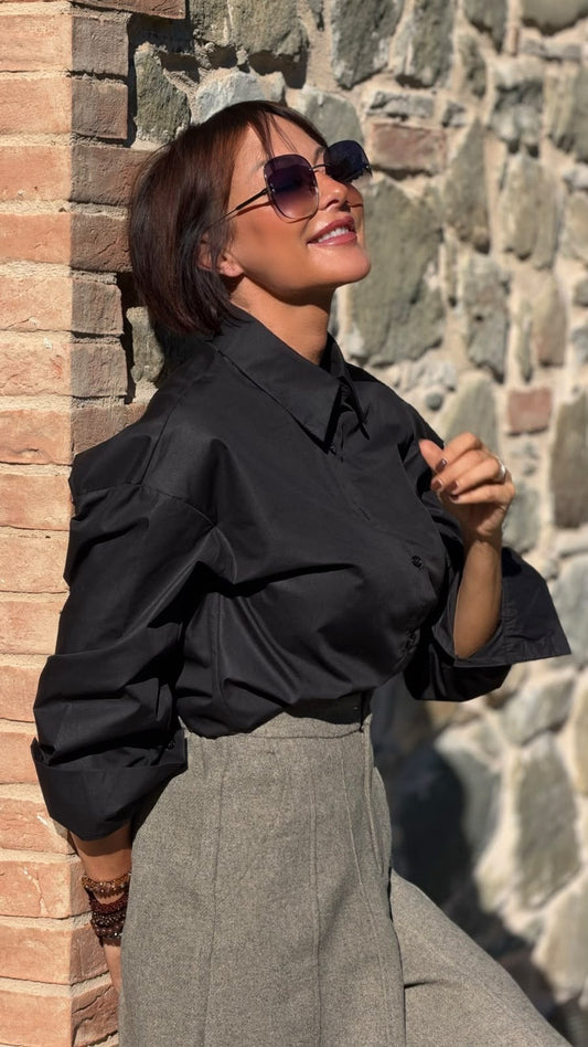 Blouse Leah black uni