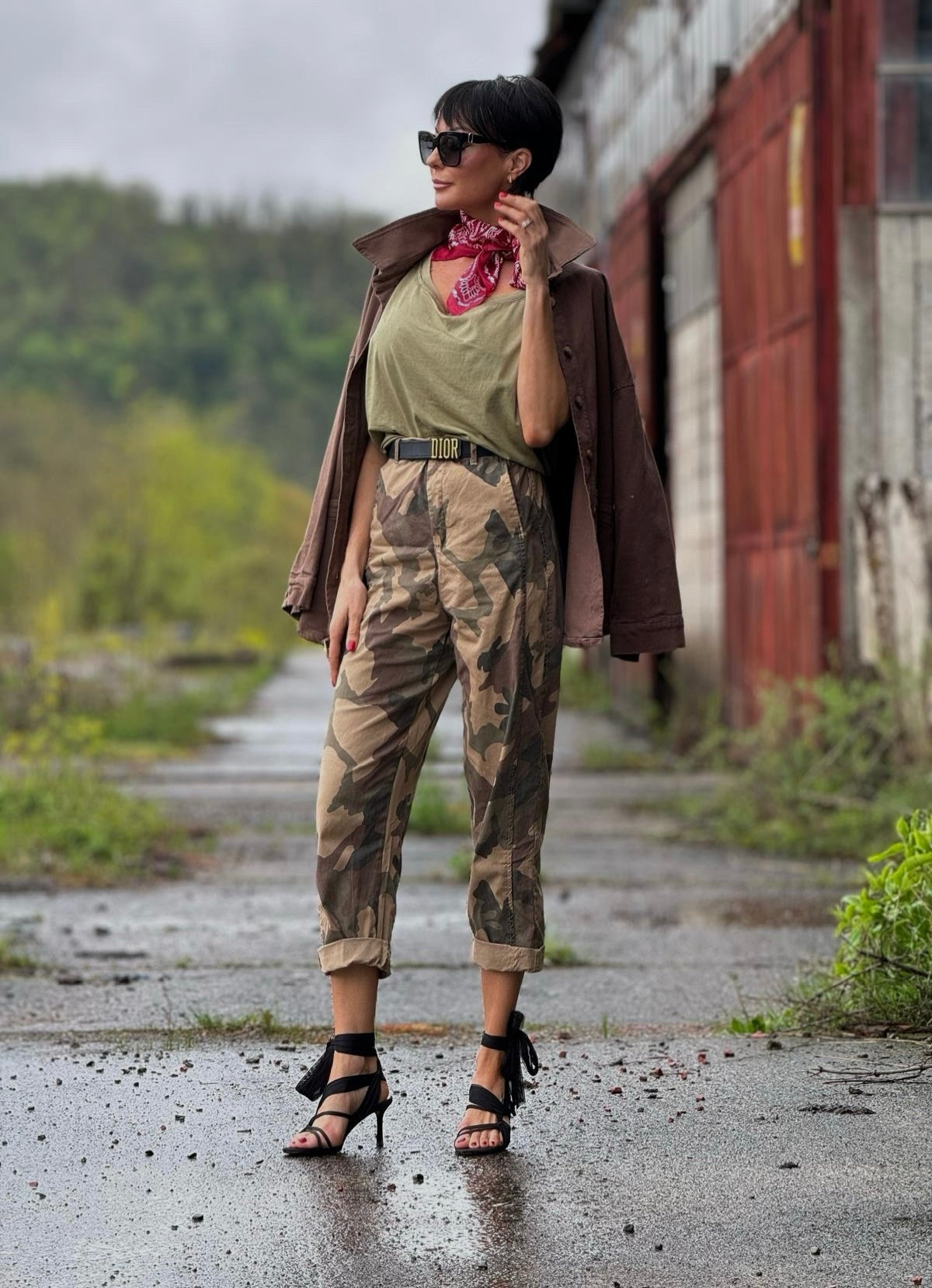 Jacket raw maronne