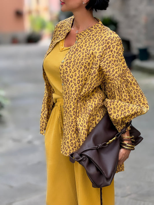 Blouse Lyra leo mustard