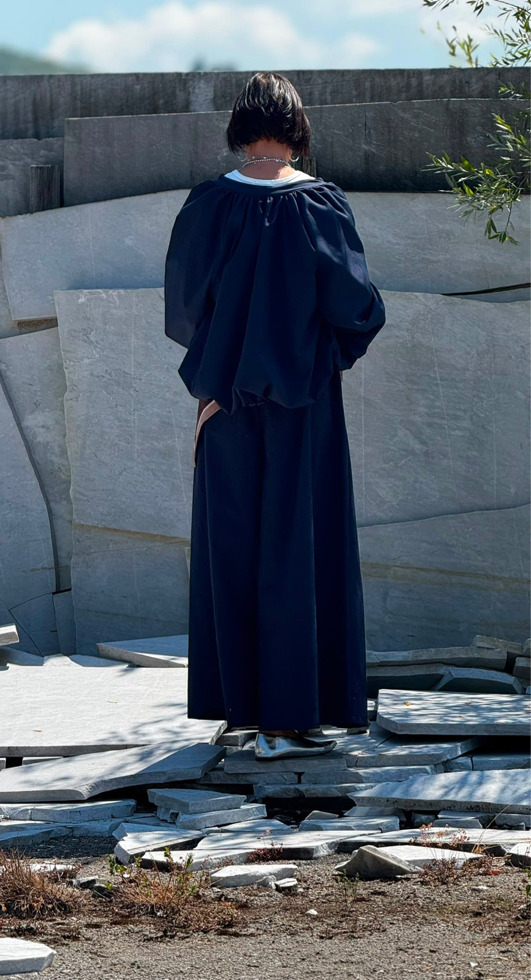 Jacket Lucca incl scarf navy