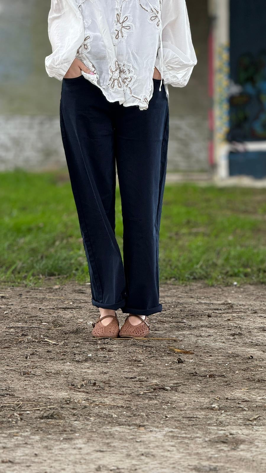 Jean Odette bleu marine