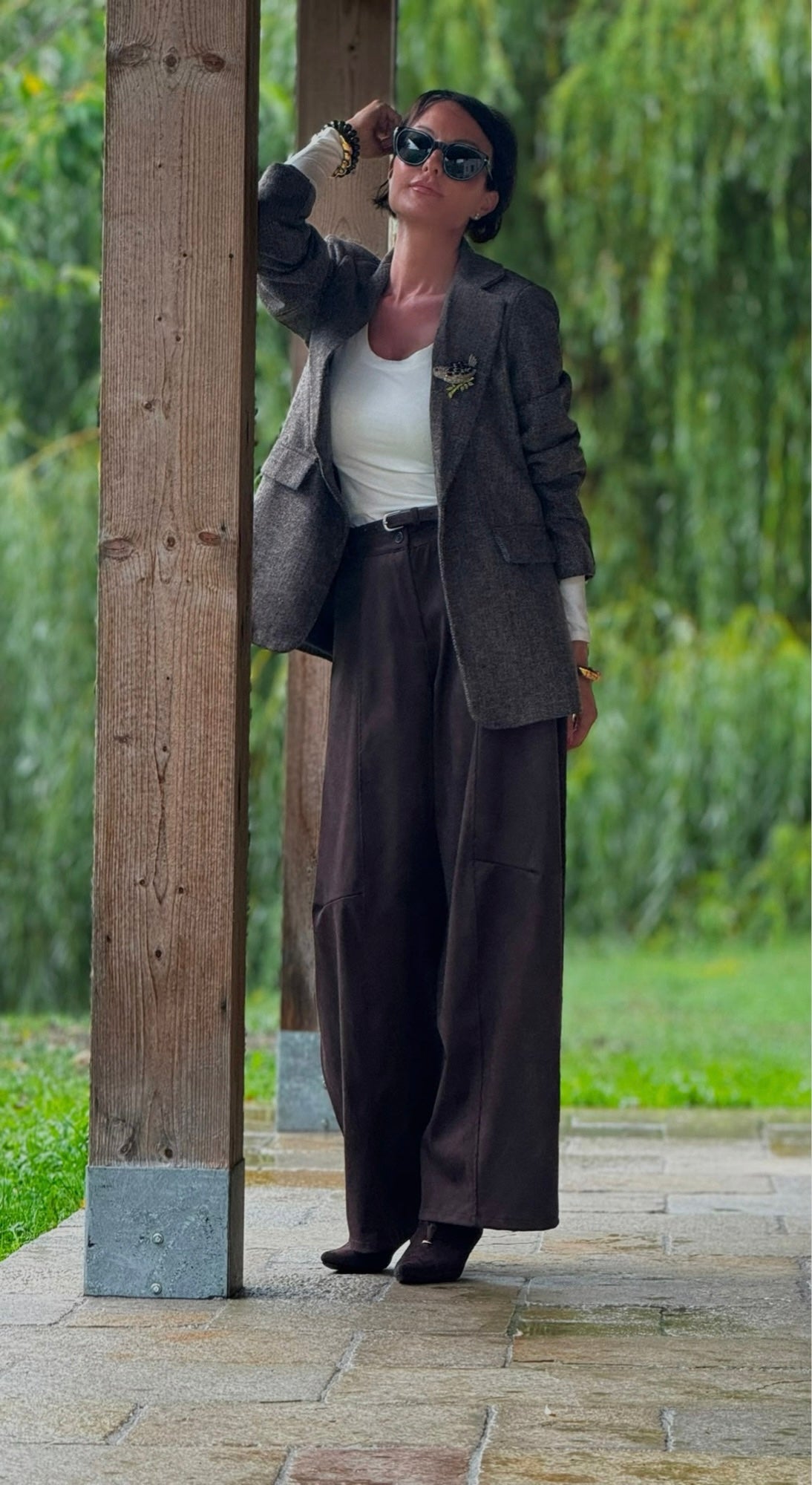 Pants Stella suede brown