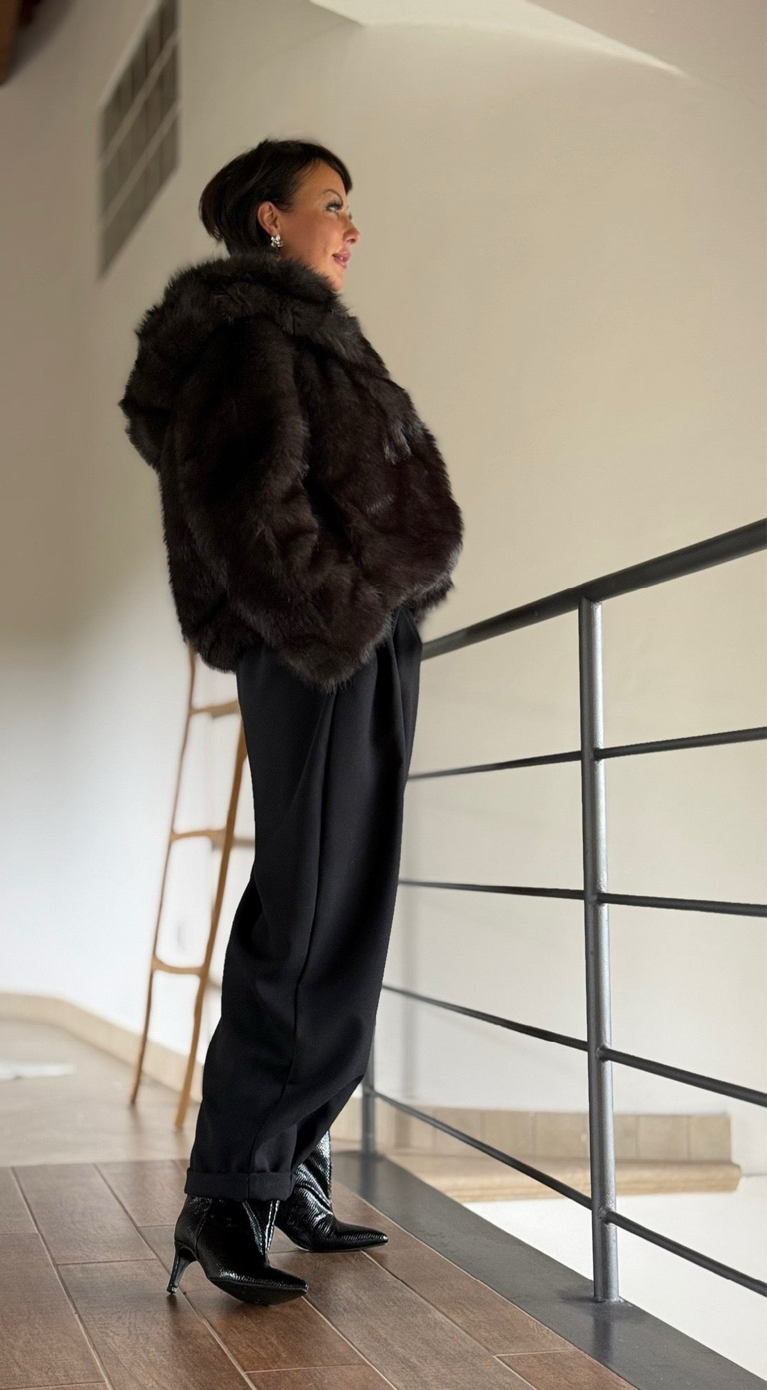 Coat Zita faux fur