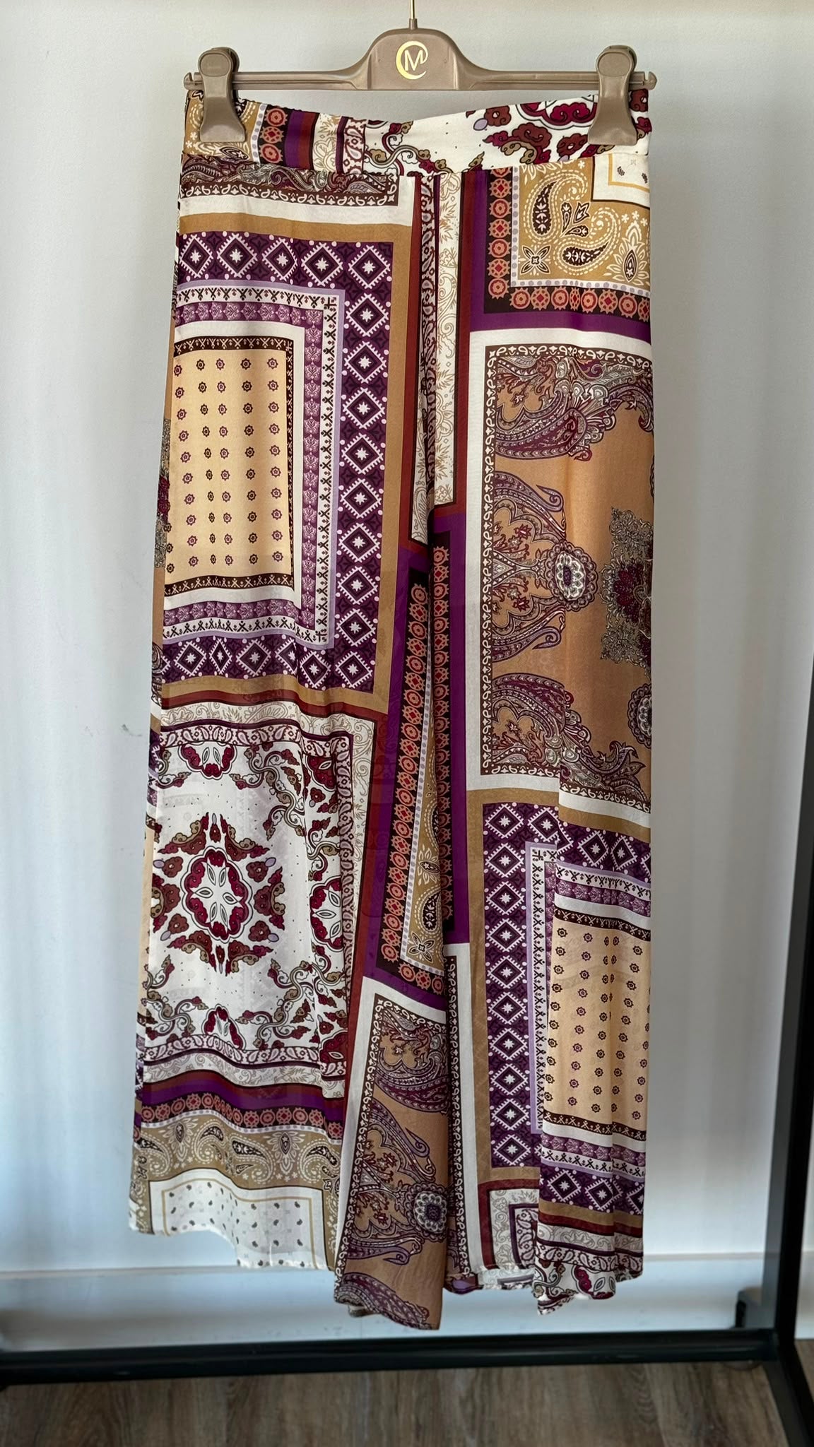 Pants lilac printed