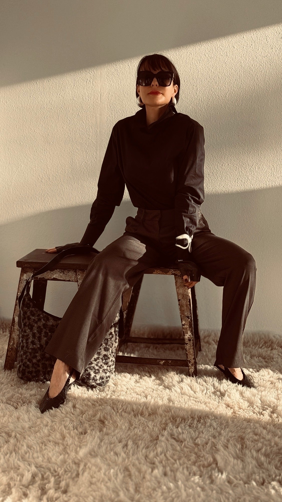 bouton de chemisier noir