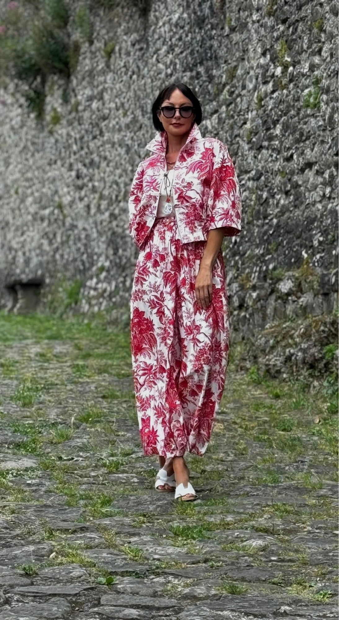 Jacket Ruby printed