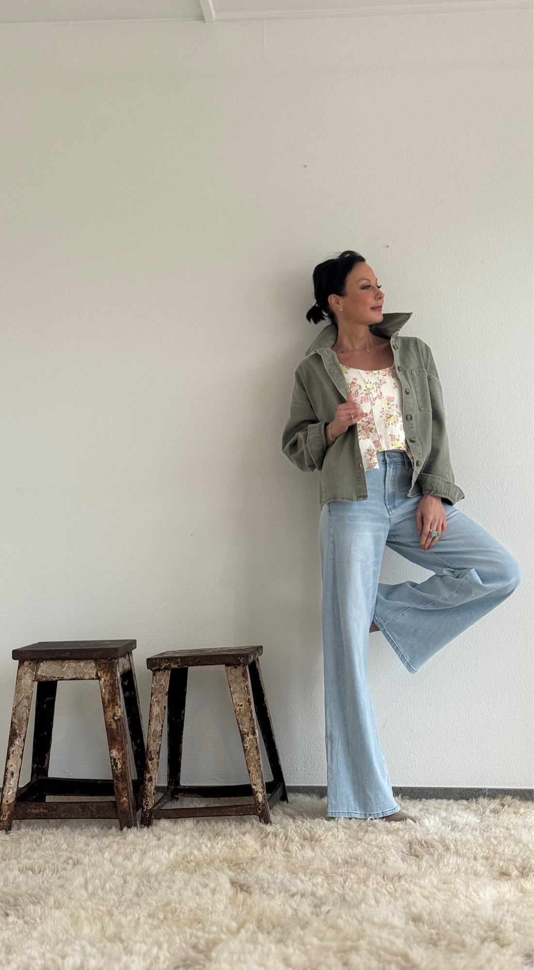 Haut bustier Justine fleuri