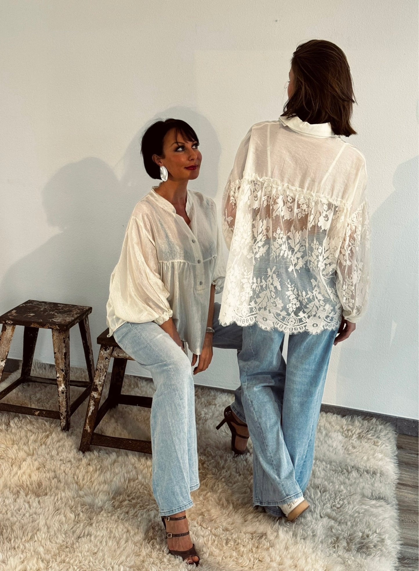 Blouse Suzy lace arm