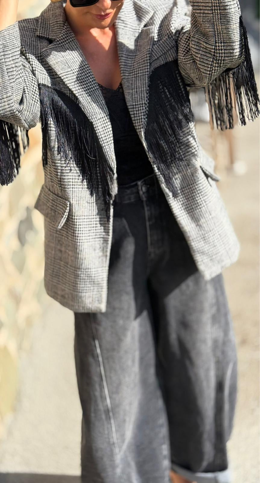 Blazer Celia fringes
