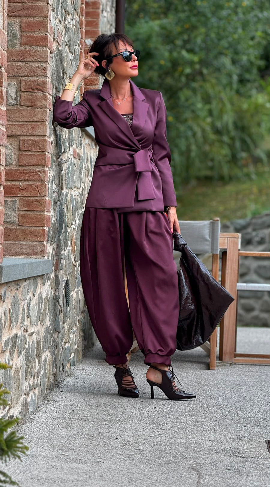 Blazer Evita satin chic
