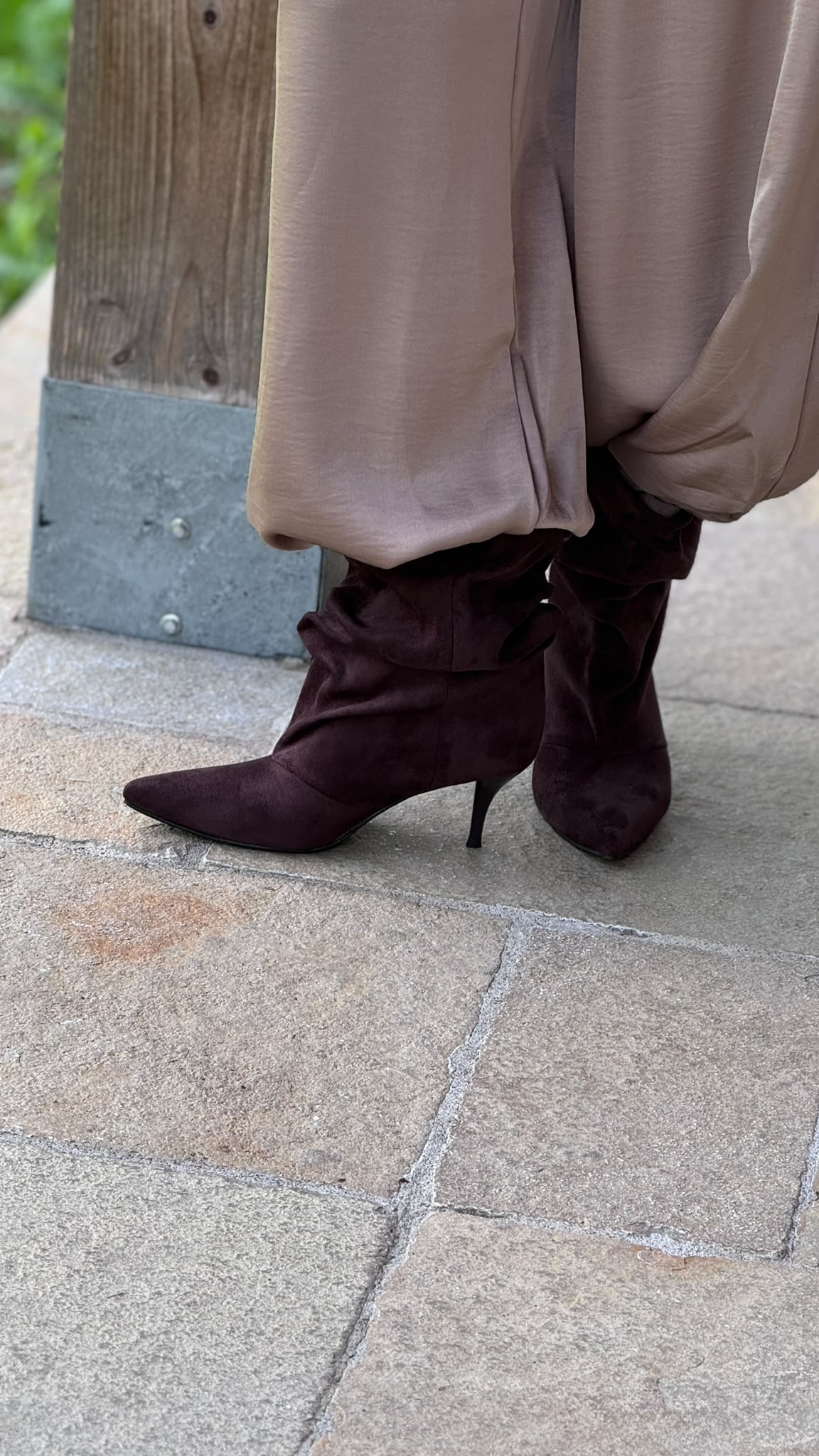 Boots slouchy brown