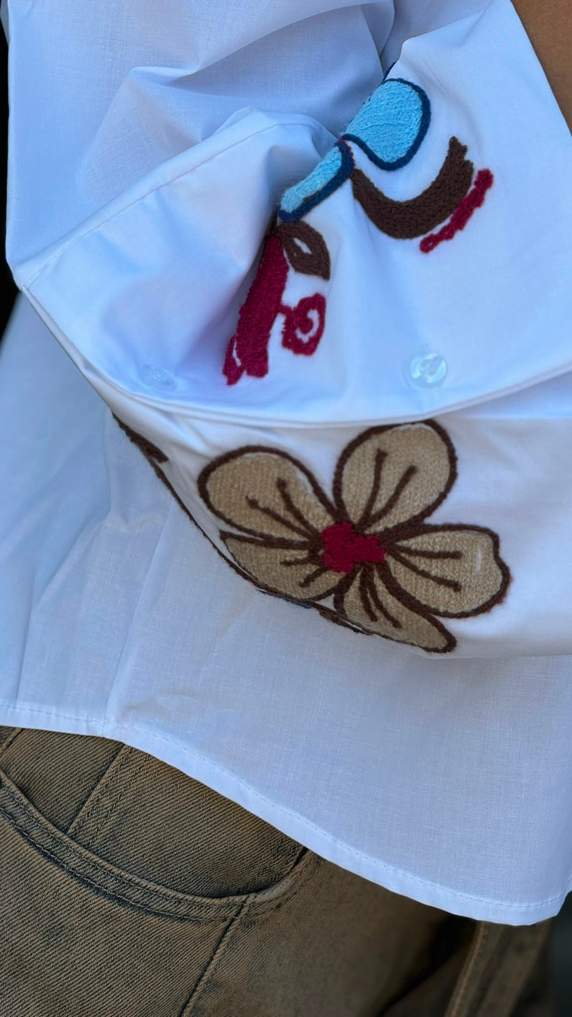 Blouse Lucca flowered arm