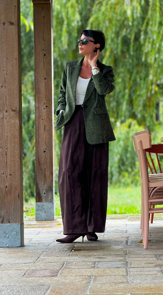 Pants Stella suede brown