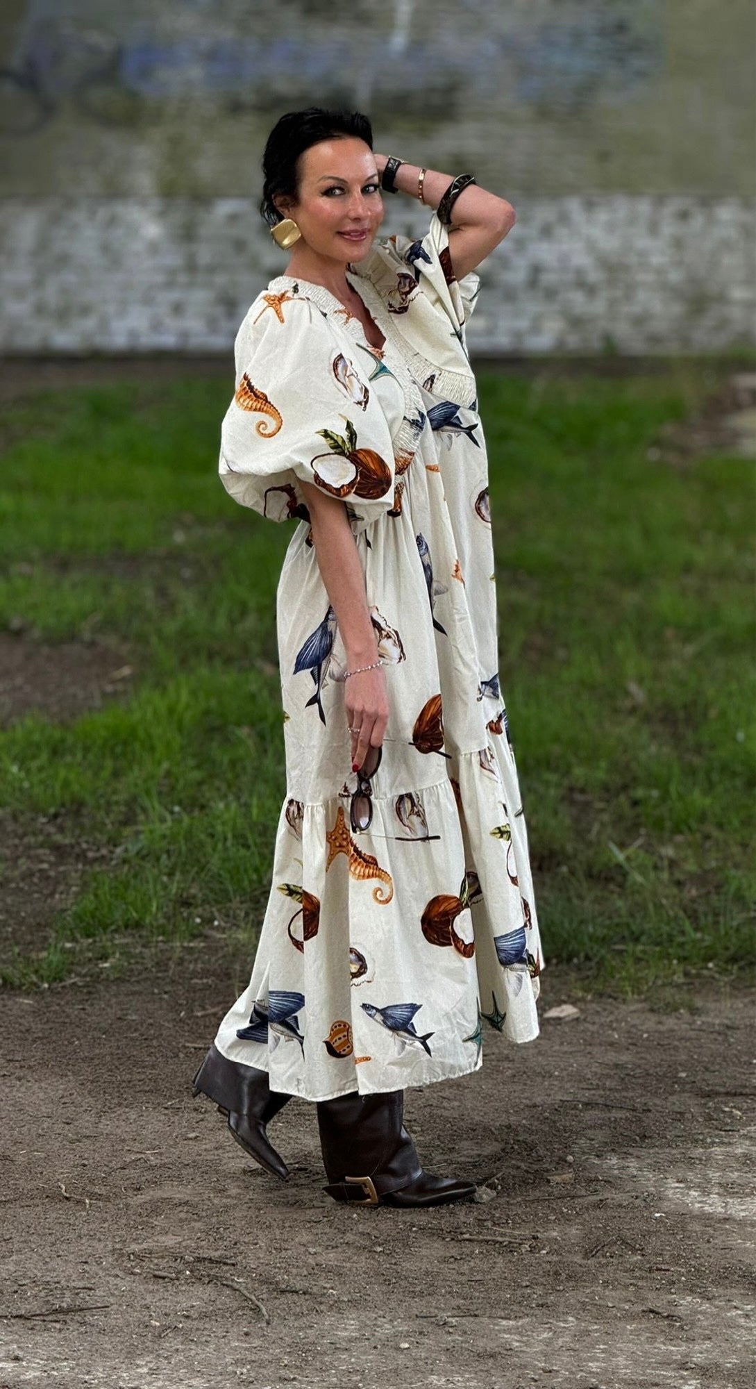 Robe couleur coquillage