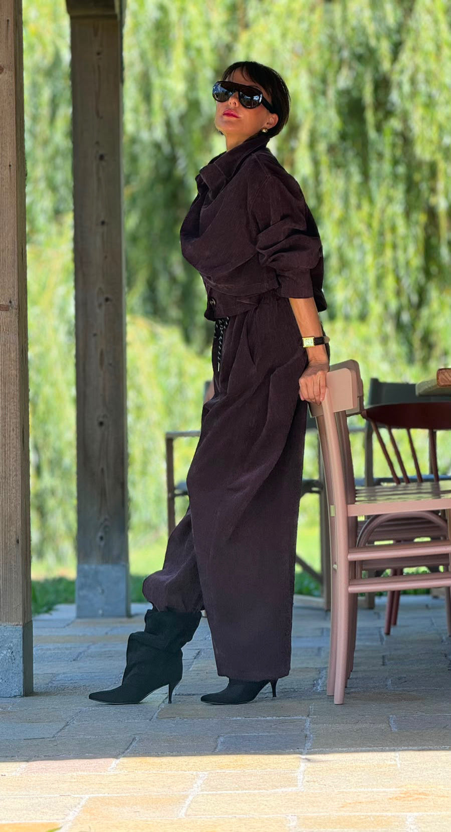 Jacket style Esteban burgundy