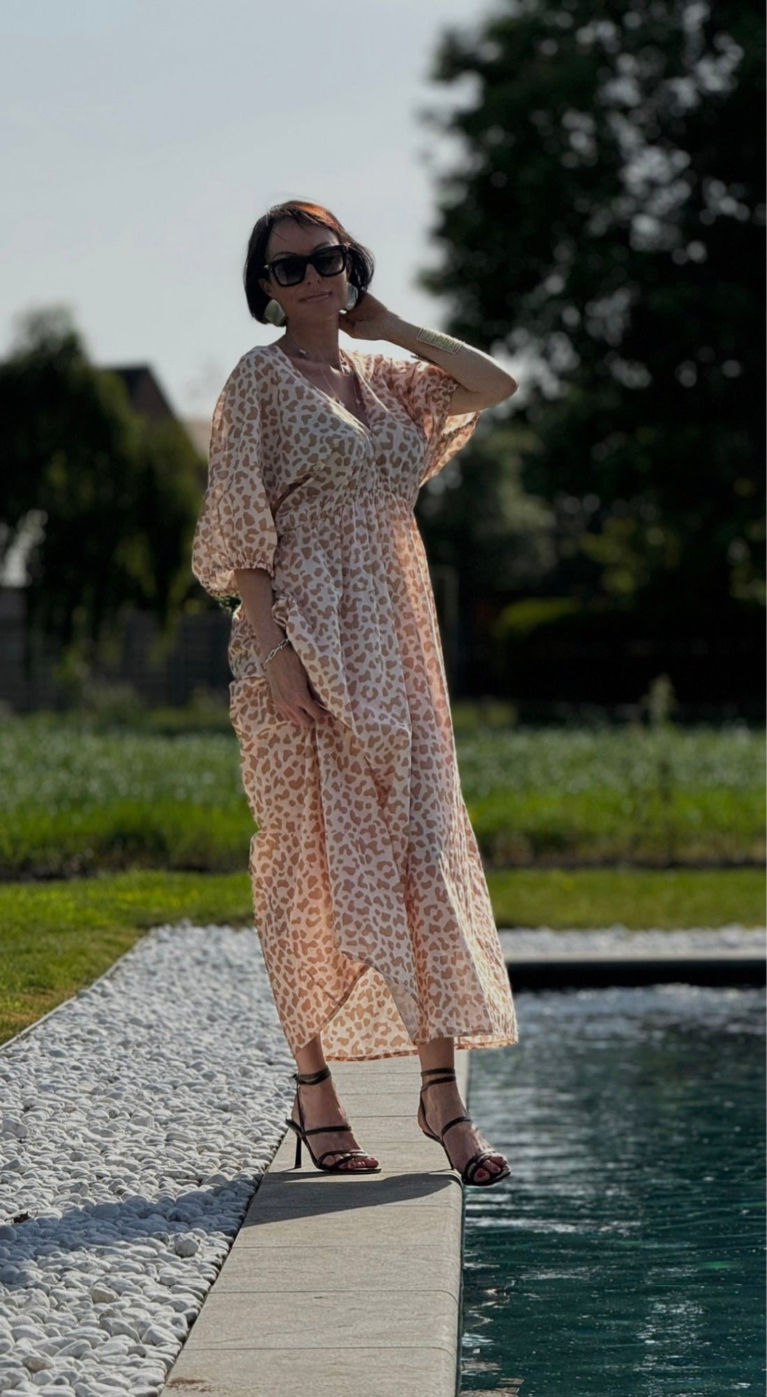 Dress chloe leo sand