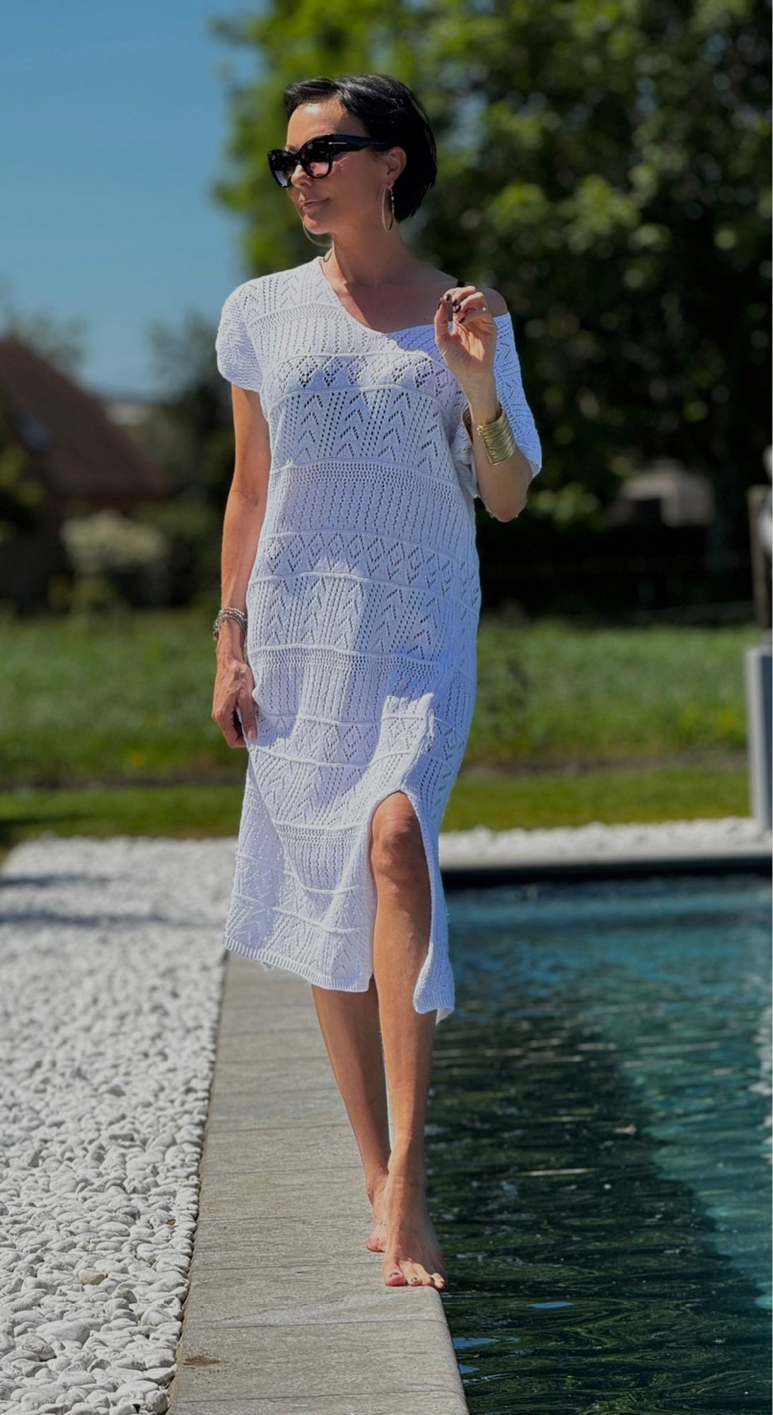 Dress beach long white