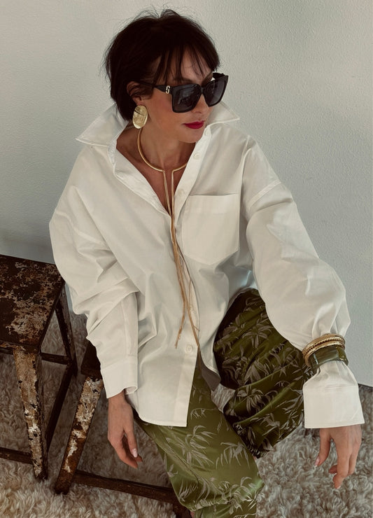 Blouse Winona maxi blanche