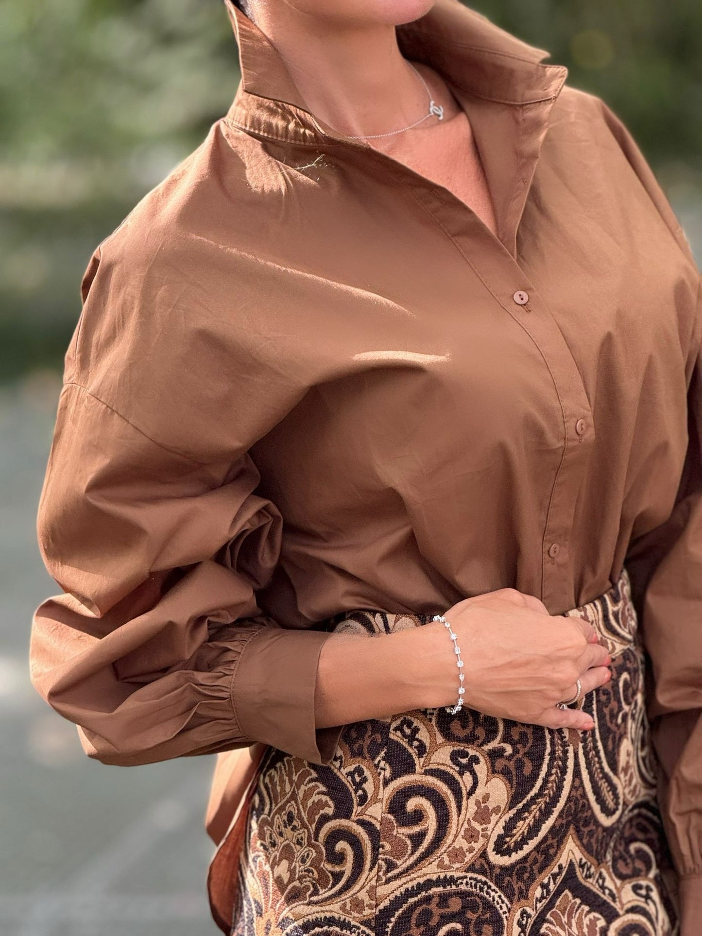 Blouse Scarlett choco