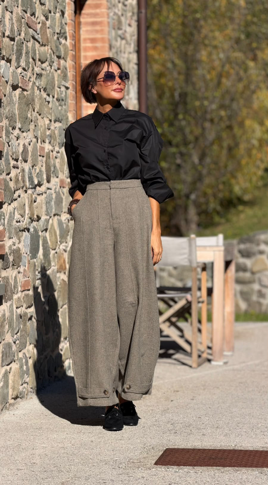 Blouse Leah black uni