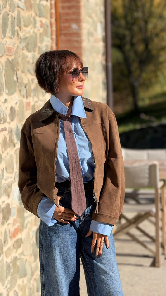 Jacket Leah daim look