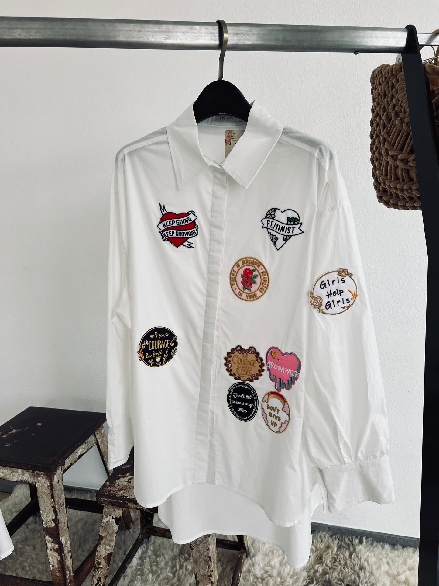 Blouse Leyla patched