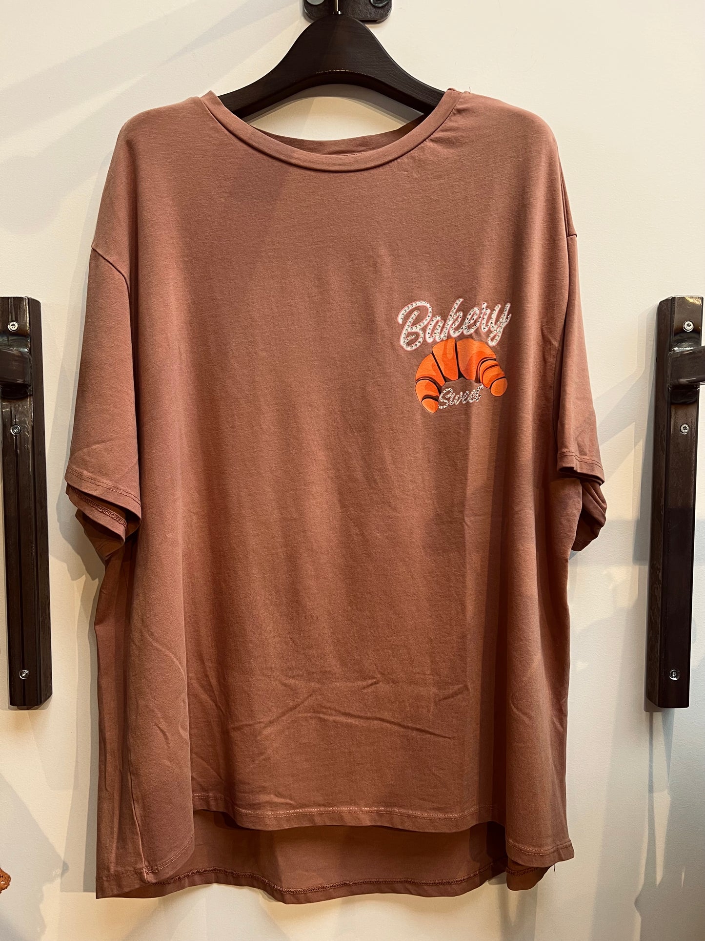 Tee croissant old pink