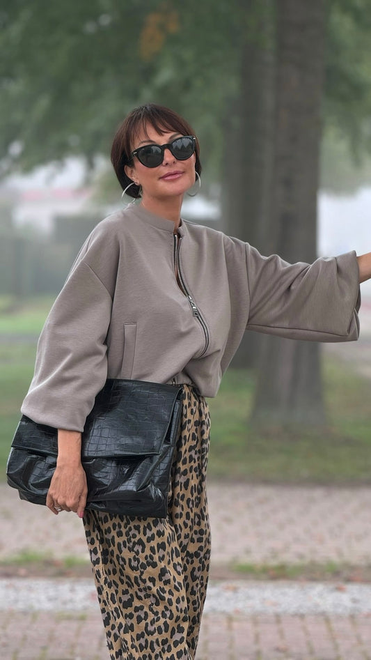 Jacket Donna bomber taupe