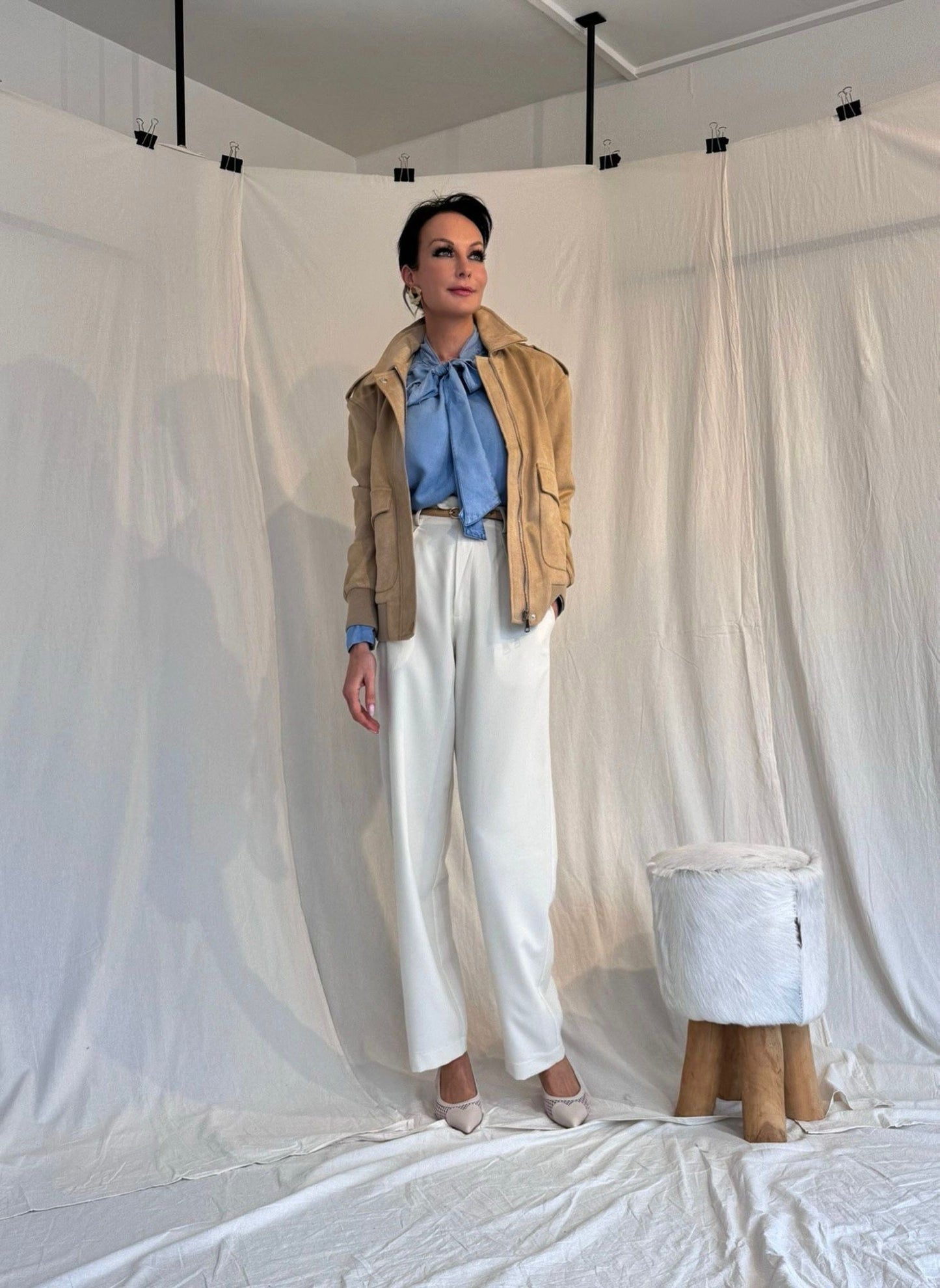 Jacket Suedine Earth
