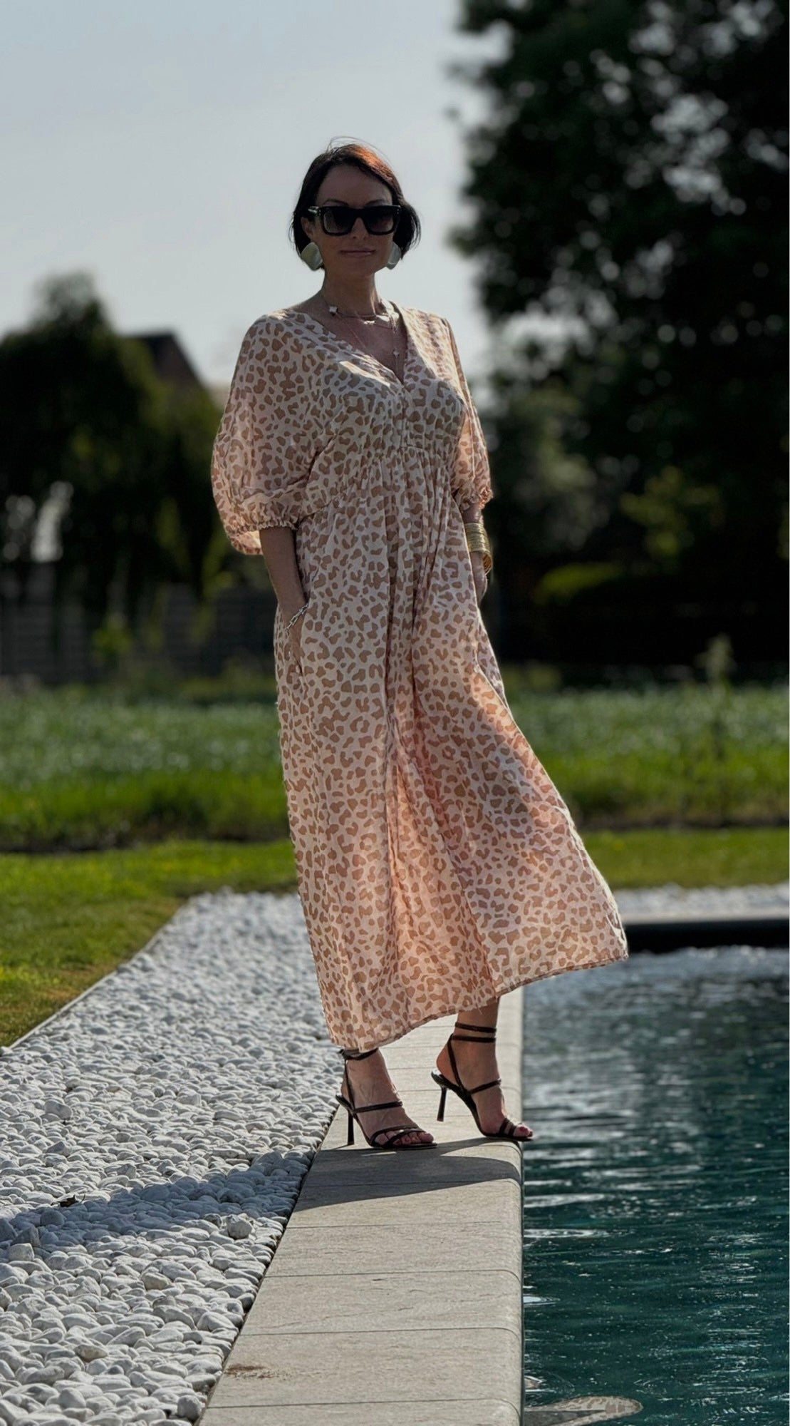 Dress chloe leo sand