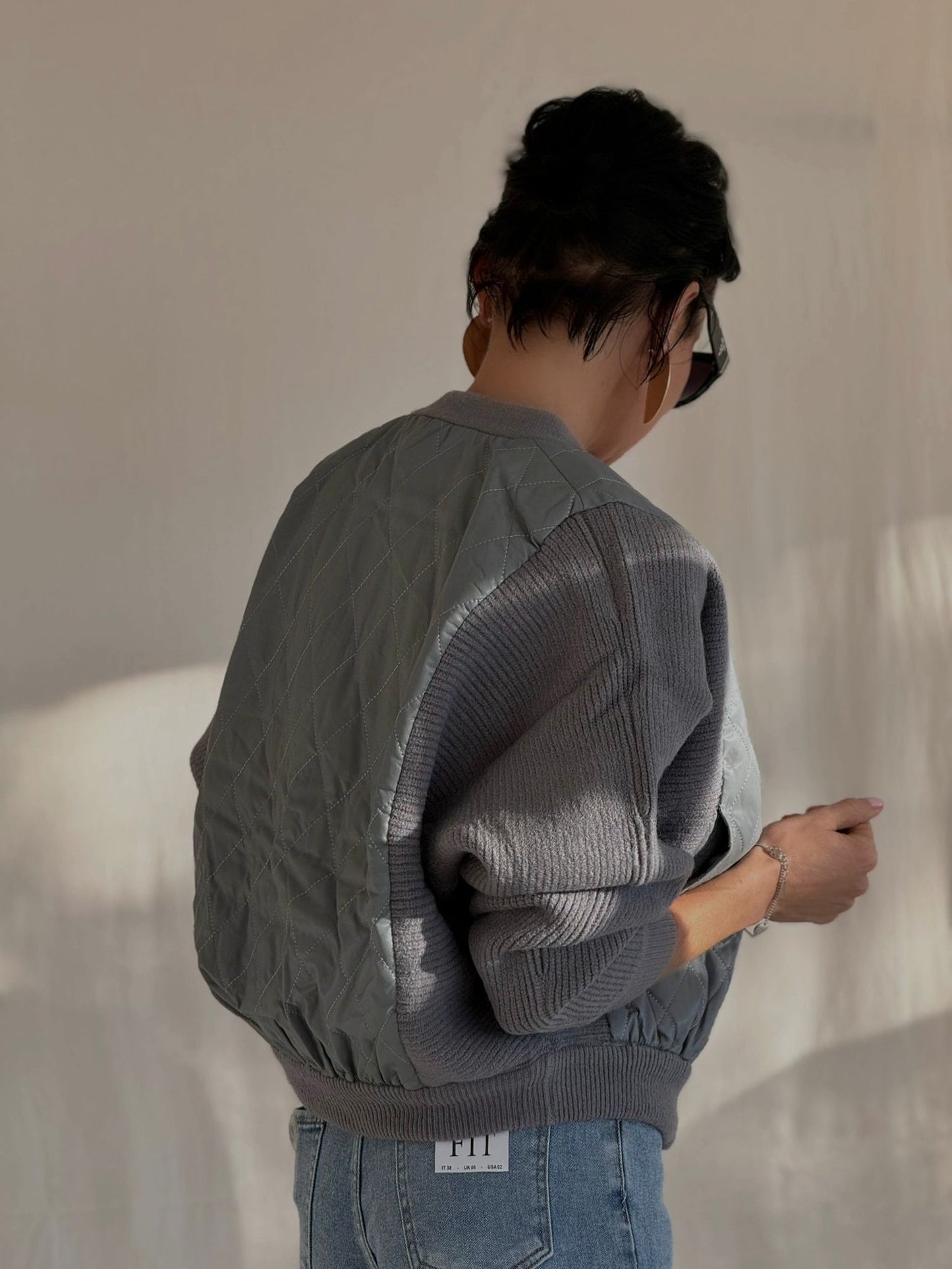 Jacket Nola tricot grey