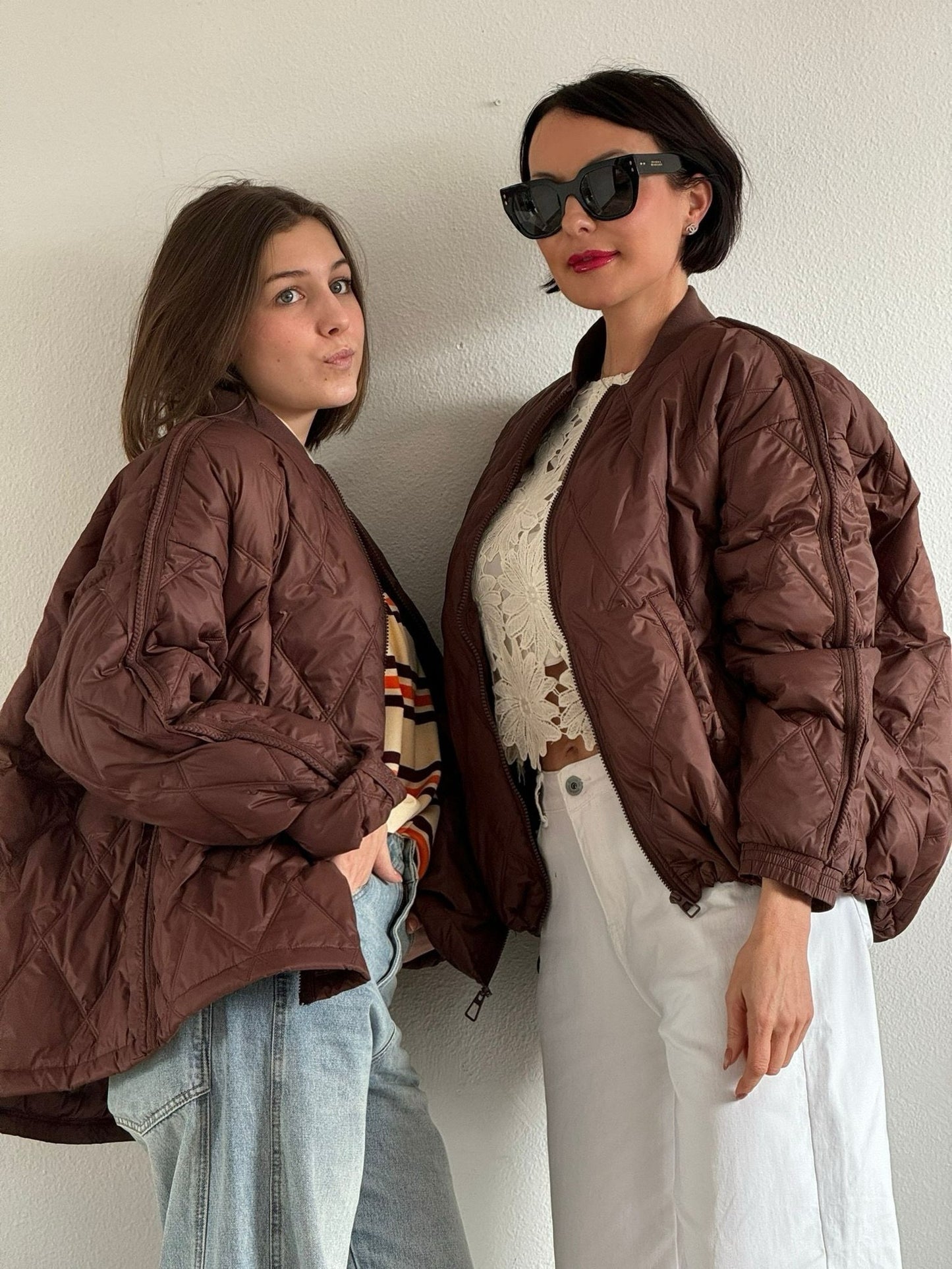 Bomber Justine marrone