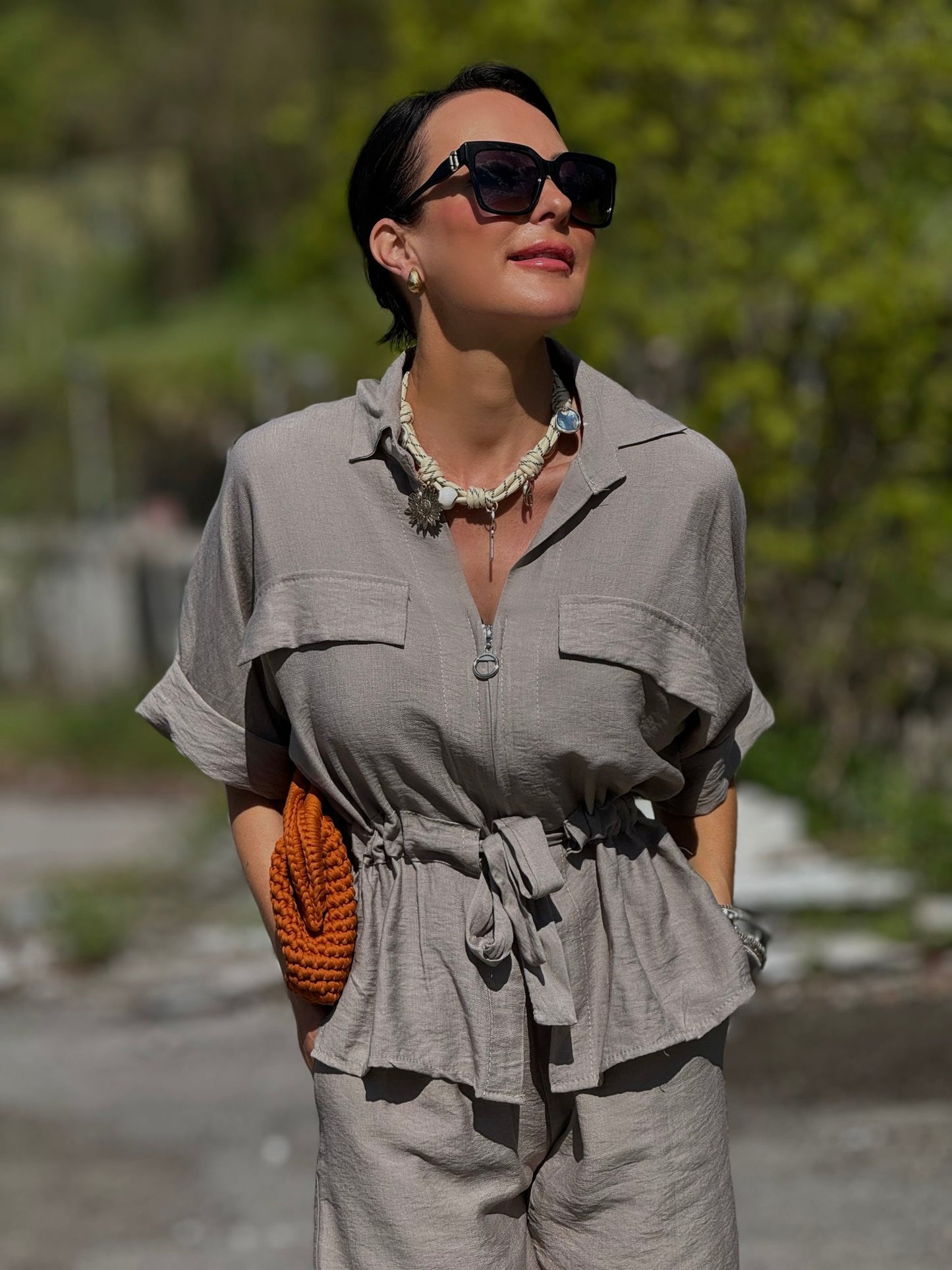 Ensemble Lola taupe
