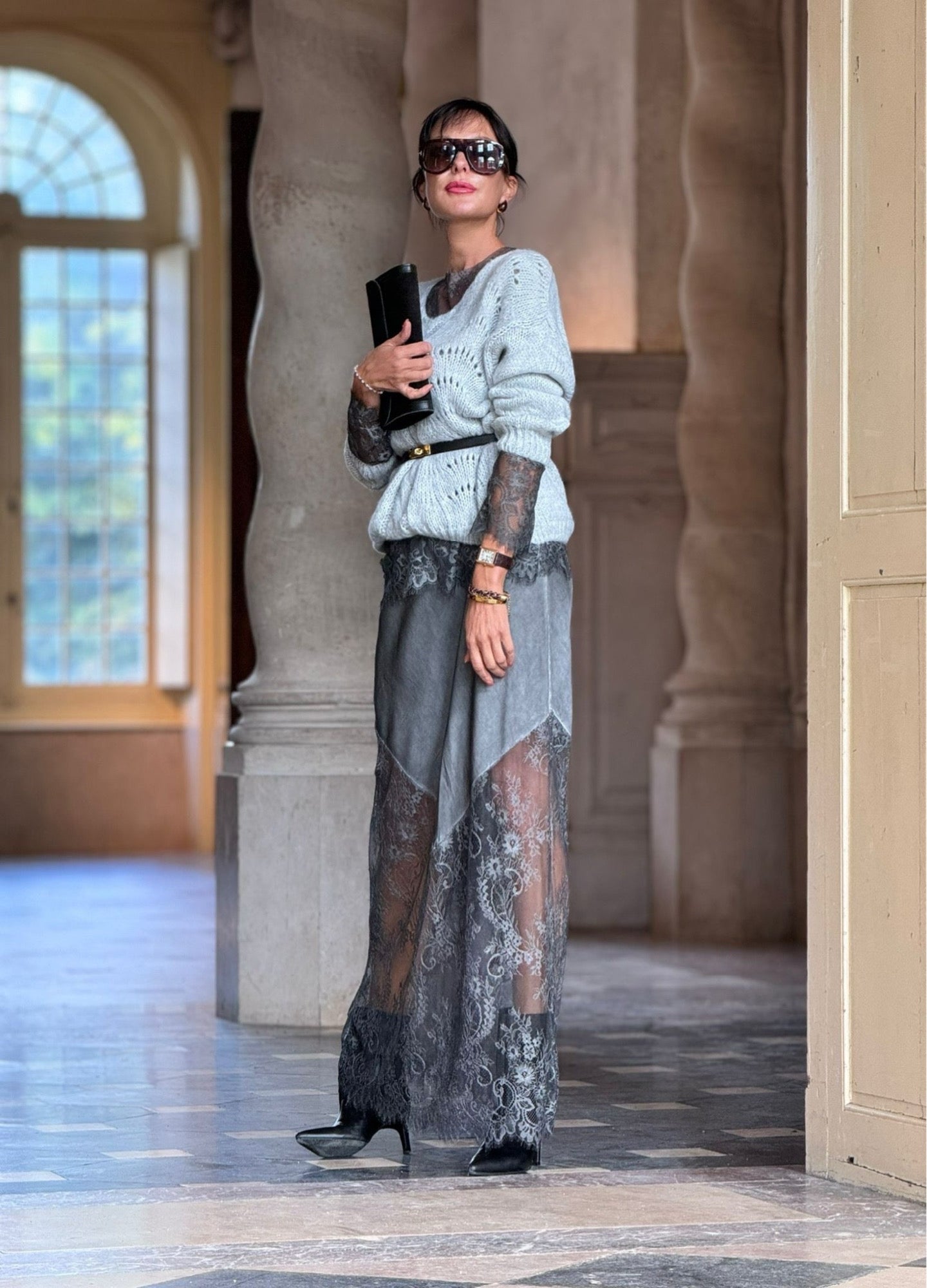 Skirt Thor lace grey