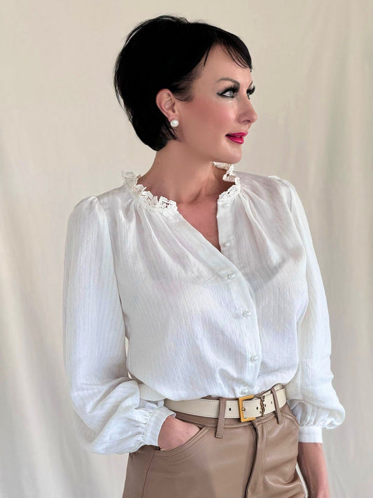 Blouse Estelle collar off white