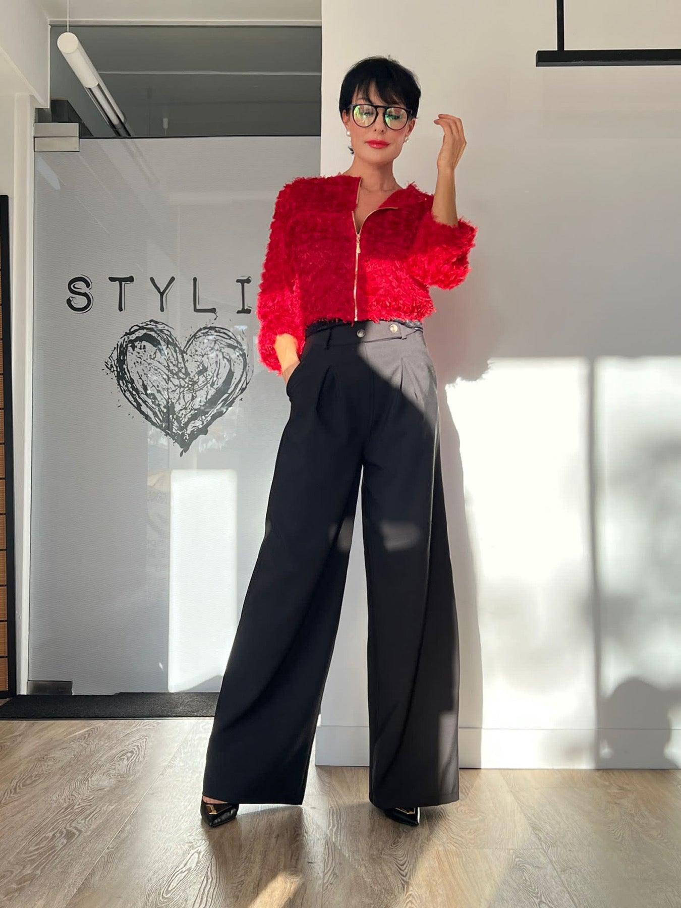 Pants plain SAIPH black