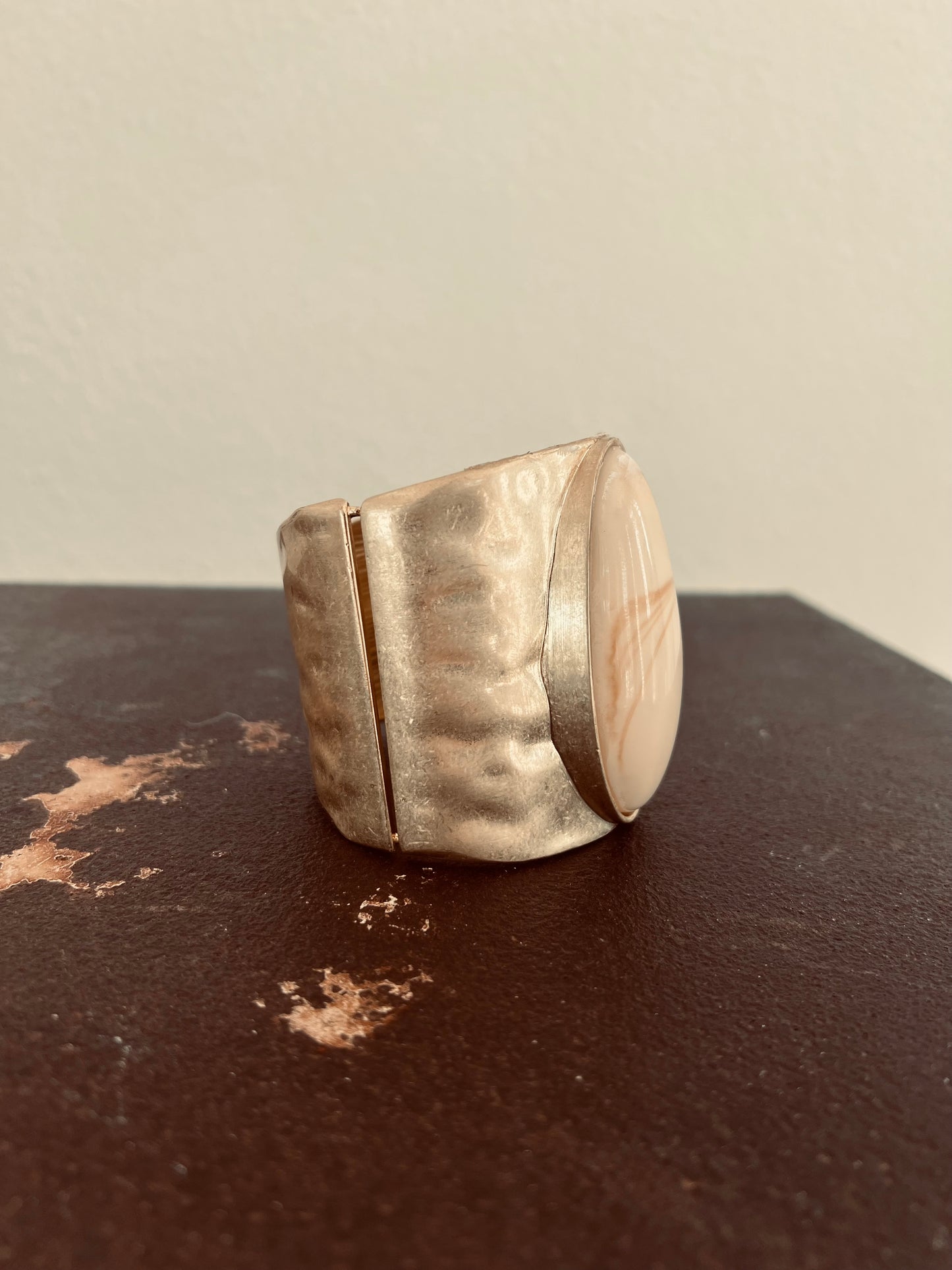 Bracelet ondulé crème