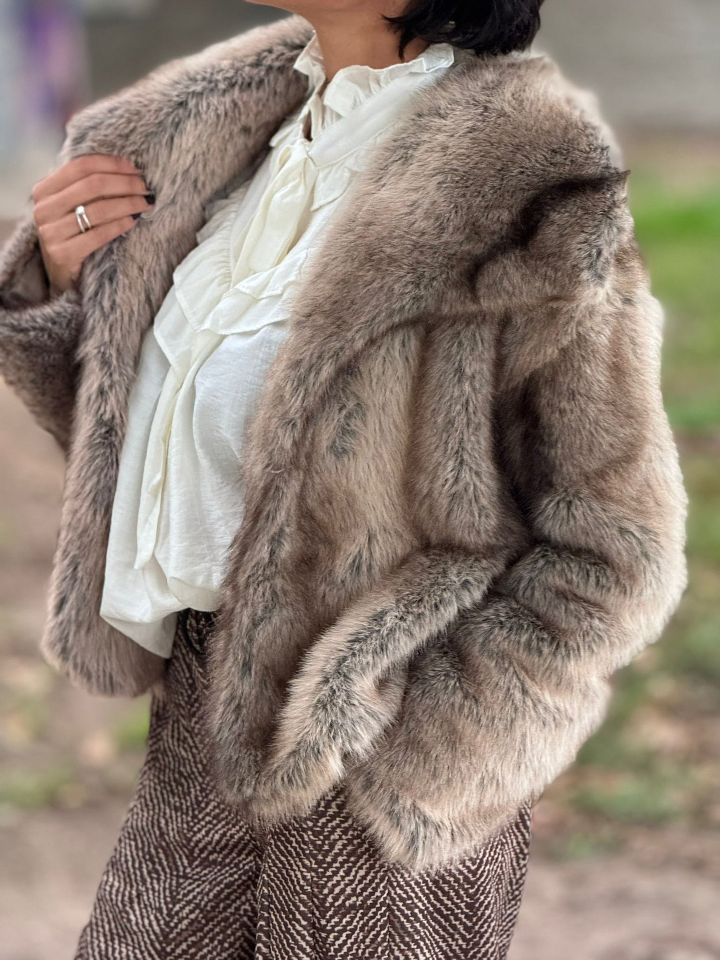 Clara faux fur coat