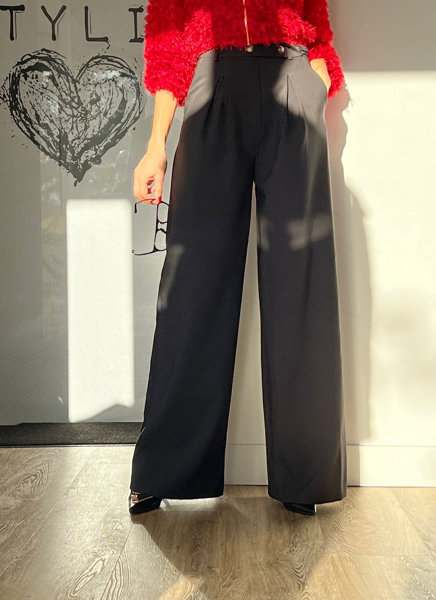 Pants plain SAIPH black