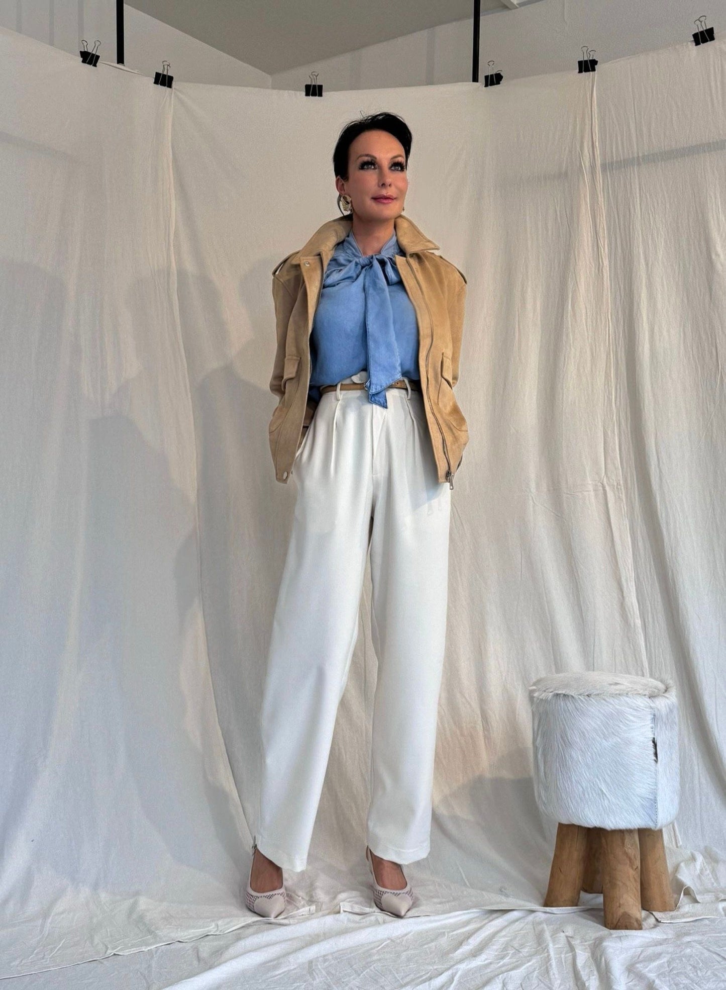 Jacket Suedine Earth